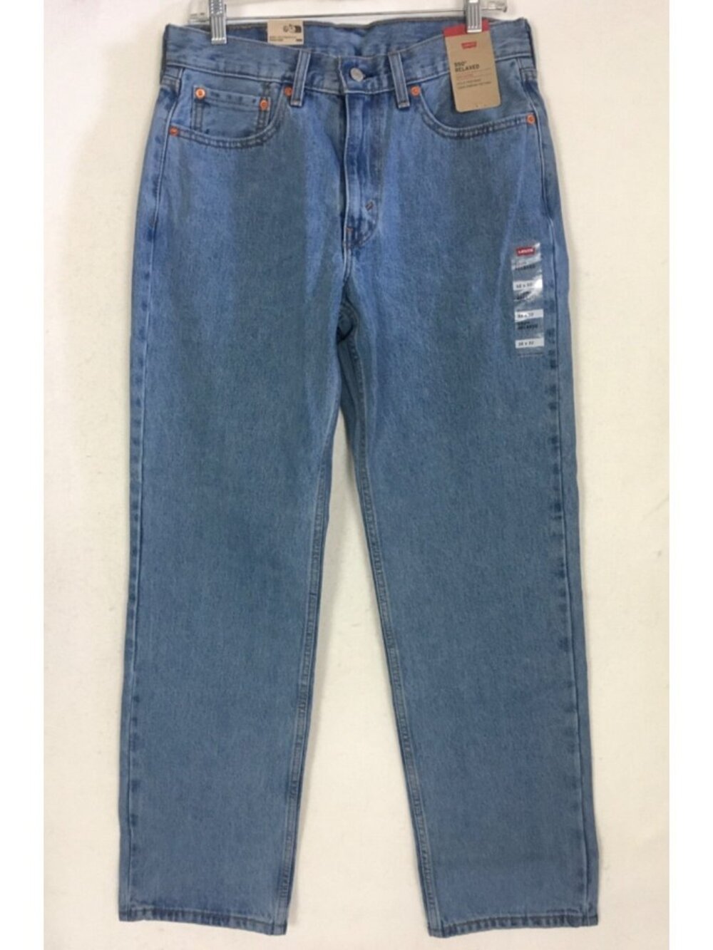 Levis 550 Relaxed Fit Jeans Size 32 x 32 Blue Straight Leg Light Wash New w Tags
